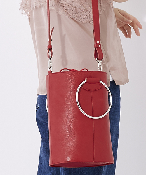UNITED TOKYO（ユナイテッドトウキョウ）の「バケツリングバッグ（ショルダーバッグ・レディース・レッド/ブラック/サックスブルー/ピンク・FREE）」の10枚目の写真