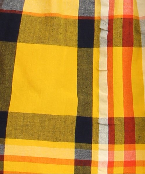 BREEZE（ブリーズ）の「袖フリルチェックワンピース（ワンピース・キッズ・ピンク/チャコール/イエロー・140/95/110/90/130/80/120/100）」の6枚目の写真