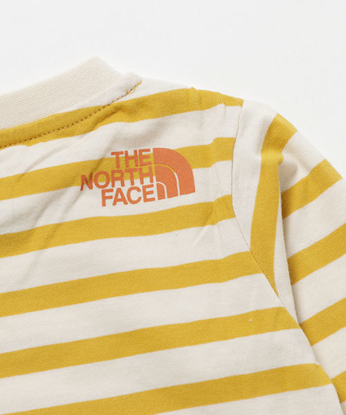 THE NORTH FACE（ザノースフェイス）の「ザ・ノース・フェイス　ベビーカットソー / ロングスリーブボーダーティー（Tシャツ/カットソー・キッズ・イエロー/レッド/ダークブルー・70/90/80）」の7枚目の写真