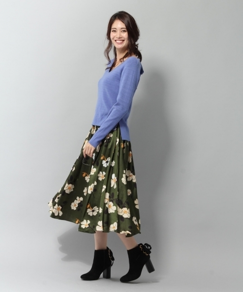 Andemiu（アンデミュウ）の「Ｂ／リボンニットプルオーバー772005（ニット/セーター・レディース・ピンク/ベビーピンク/ブルー/ブラック/ライトグレー・FREE）」の7枚目の写真