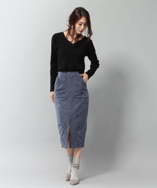 Andemiu（アンデミュウ）の「Ｂ／リボンニットプルオーバー772005（ニット/セーター・レディース・ピンク/ベビーピンク/ブルー/ブラック/ライトグレー・FREE）」の9枚目の写真