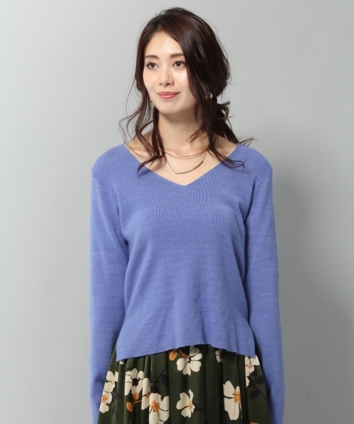 Andemiu（アンデミュウ）の「Ｂ／リボンニットプルオーバー772005（ニット/セーター・レディース・ピンク/ベビーピンク/ブルー/ブラック/ライトグレー・FREE）」の10枚目の写真