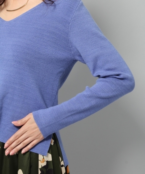 Andemiu（アンデミュウ）の「Ｂ／リボンニットプルオーバー772005（ニット/セーター・レディース・ピンク/ベビーピンク/ブルー/ブラック/ライトグレー・FREE）」の14枚目の写真