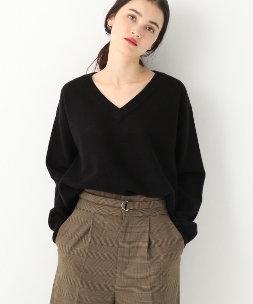 A part by（アパートバイ）の「12GRyPNyルーズVPO 775944 （ニット/セーター・レディース・ブラック/ブラウン/グレー/マスタード・FREE）」の2枚目の写真