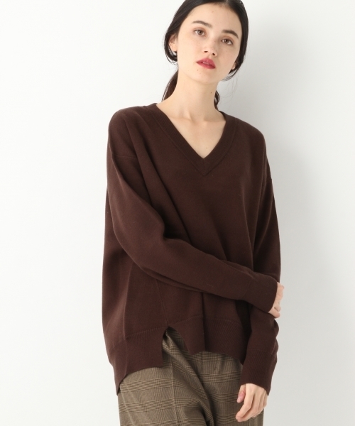 A part by（アパートバイ）の「12GRyPNyルーズVPO 775944 （ニット/セーター・レディース・ブラック/ブラウン/グレー/マスタード・FREE）」の18枚目の写真