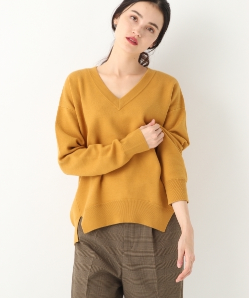 A part by（アパートバイ）の「12GRyPNyルーズVPO 775944 （ニット/セーター・レディース・ブラック/ブラウン/グレー/マスタード・FREE）」の17枚目の写真