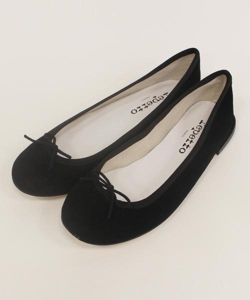 【らんまる7】repetto レペットブラック スウェードパンプス 38 Repetto 〇レペット repetto CENDRILLON （ブラックスエード
