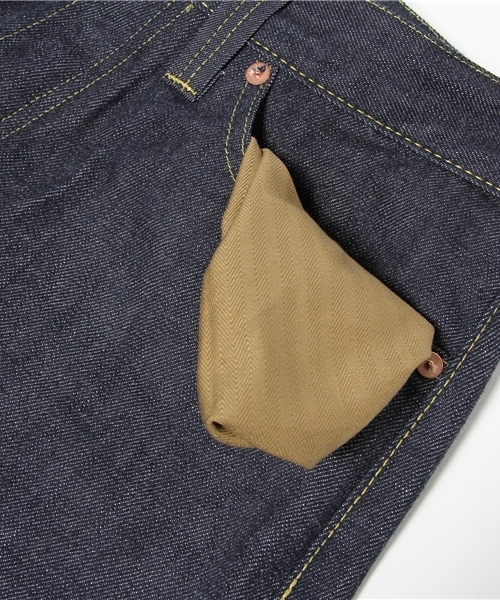 Made in JAPAN denime (wide straight)(メイドインジャパンデニム ワイドストレート)の「【Made in Japan】WWⅡtype-Non Wash-/大戦モデル ワイドストレートデニム(デニムパンツ・メンズ・インディゴブルー・28inch/29inch/30inch/31inch/32inch/33inch/34inch/36inch/38inch/40inch)」の10枚目の写真