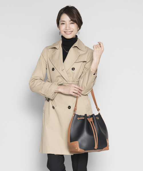 PLAIN CLOTHING（プレーンクロージング）の「ポーチ付き巾着2wayショルダーバッグ（ショルダーバッグ・レディース・ワイン/グレー/モカ/ブラック・FREE）」の20枚目の写真