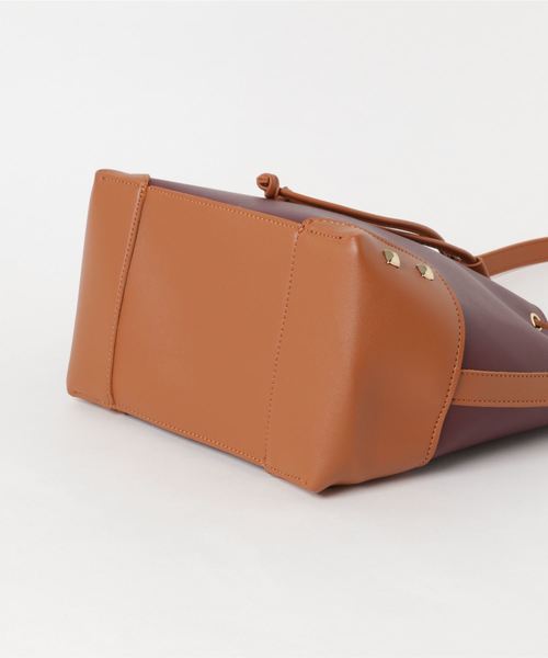 PLAIN CLOTHING（プレーンクロージング）の「ポーチ付き巾着2wayショルダーバッグ（ショルダーバッグ・レディース・ワイン/グレー/モカ/ブラック・FREE）」の6枚目の写真