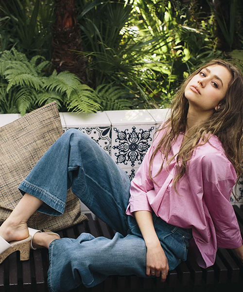 LIPSTAR(リップスター)の「タックワイドデニムパンツ(デニムパンツ・レディース・ブルー/ライトブルー・M/S)」の14枚目の写真