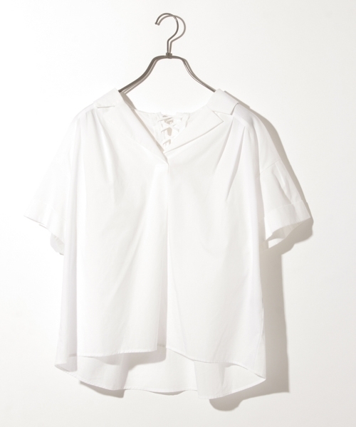 PAGEBOY（ページボーイ）の「バックレースアップシャツ（シャツ/ブラウス・レディース・オフホワイト/アイボリー/ホワイト系その他・FREE）」の16枚目の写真
