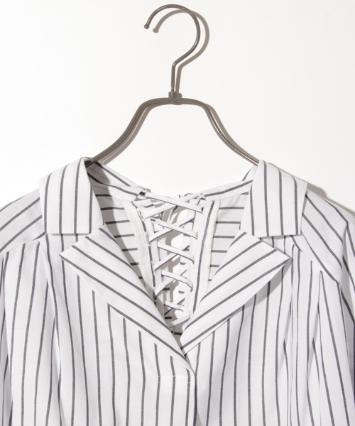 PAGEBOY（ページボーイ）の「バックレースアップシャツ（シャツ/ブラウス・レディース・オフホワイト/アイボリー/ホワイト系その他・FREE）」の19枚目の写真