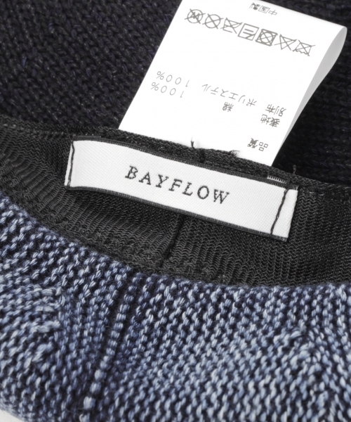 BAYFLOW(ベイフロー)の「BAYFLOW/インディゴベレー(ハンチング/ベレー帽・レディース・インディゴブルー・FREE)」の6枚目の写真