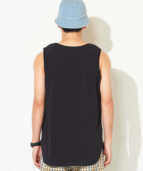 WEGO(ウィゴー)の「WEGO/【WEB限定】ワッフルラウンドロングタンクトップ(タンクトップ・メンズ・ブラック系その他5/杢グレー/ブラック/ホワイト/ベージュ/ライトベージュ・LARGE/SMALL/MEDIUM)」の7枚目の写真