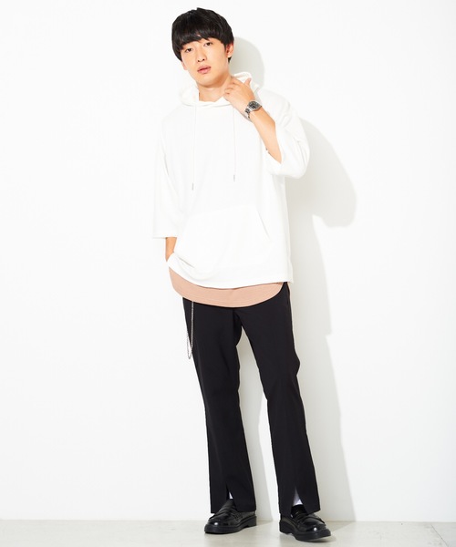 WEGO(ウィゴー)の「WEGO/【WEB限定】ワッフルラウンドロングタンクトップ(タンクトップ・メンズ・ブラック系その他5/杢グレー/ブラック/ホワイト/ベージュ/ライトベージュ・LARGE/SMALL/MEDIUM)」の21枚目の写真