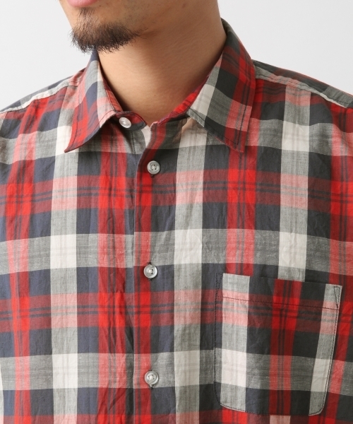RAGEBLUE（レイジブルー）の「チェックシャツ/801896（シャツ/ブラウス・メンズ・ホワイト/ワインレッド/マスタード/ネイビー・MEDIUM/LARGE/SMALL）」の10枚目の写真