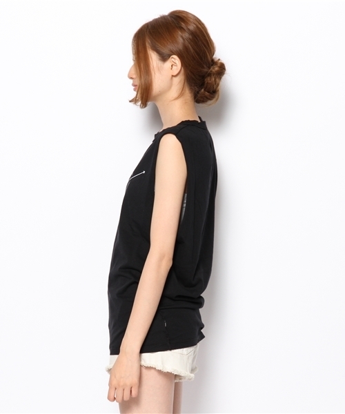 Another Edition（アナザーエディション）の「■LOVE/M HEART TT◆（タンクトップ・レディース・ホワイト/ブラック・フリー）」の4枚目の写真