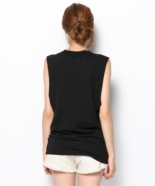 Another Edition（アナザーエディション）の「■LOVE/M HEART TT◆（タンクトップ・レディース・ホワイト/ブラック・フリー）」の5枚目の写真