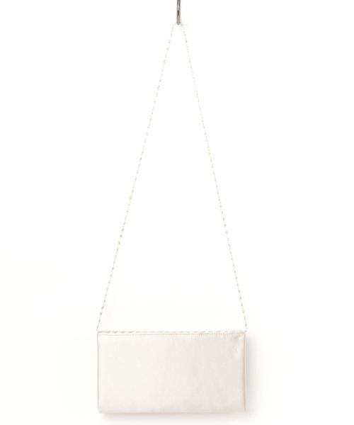 Cupid Heart（キューピッドハート）の「【Cupid Heart】結婚式BAG サテンプリーツバッグ（クラッチバッグ・レディース・ライトグレー/ベージュ/オフホワイト/ライトブラック・MEDIUM）」の7枚目の写真