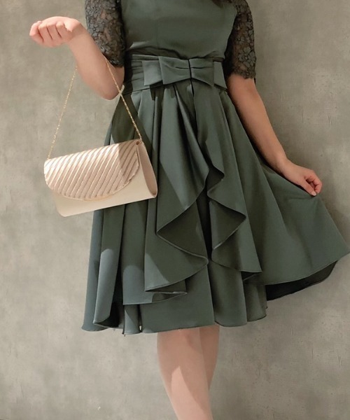 Cupid Heart（キューピッドハート）の「【Cupid Heart】結婚式BAG サテンプリーツバッグ（クラッチバッグ・レディース・ライトグレー/ベージュ/オフホワイト/ライトブラック・MEDIUM）」の18枚目の写真