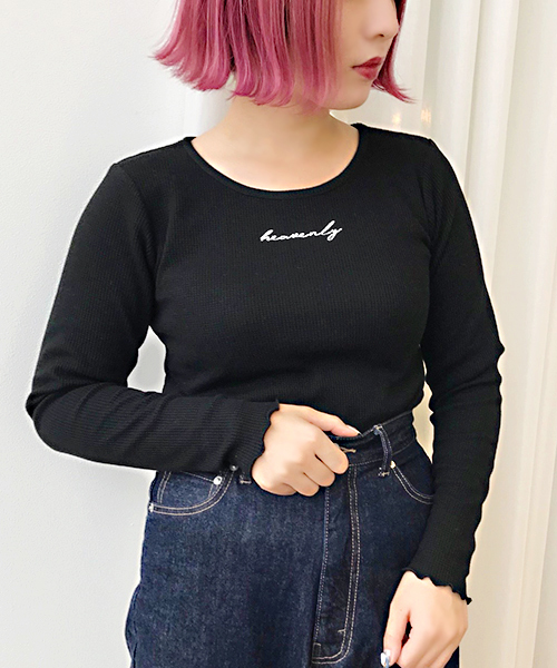 apres jour(アプレジュール)の「ロゴ刺繍ワッフルロンT【ZOZOTOWN限定アイテム】(Tシャツ/カットソー・レディース・ブラック/オフホワイト/ライトベージュ・フリー)」の14枚目の写真