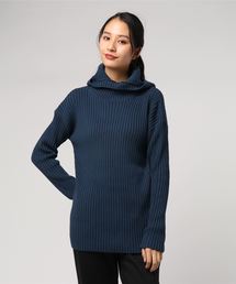 CLANE | WIDE RIB HOODIE KNIT(ニット/セーター)