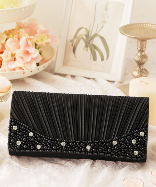 感謝価格 バッグ クラッチバッグ フェイクパール ビジュークラッチバッグ3 185円 Sarozambia Com