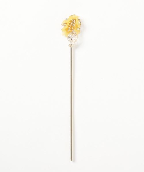 カヤ（カヤ）の「【カヤ】花ブーケメタルフリンジかんざし（その他ヘアアクセサリー・レディース・ホワイト/ピンク/オレンジ/グリーン/パープル・FREE）」の8枚目の写真