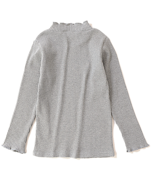 devirock（デビロック）の「リブ長袖Tシャツ（Tシャツ/カットソー・キッズ・ブラック/オフホワイト/杢グレー/パープル系その他/テラコッタ・110cm/100cm/120cm/130cm/140cm/150cm/160cm）」の7枚目の写真