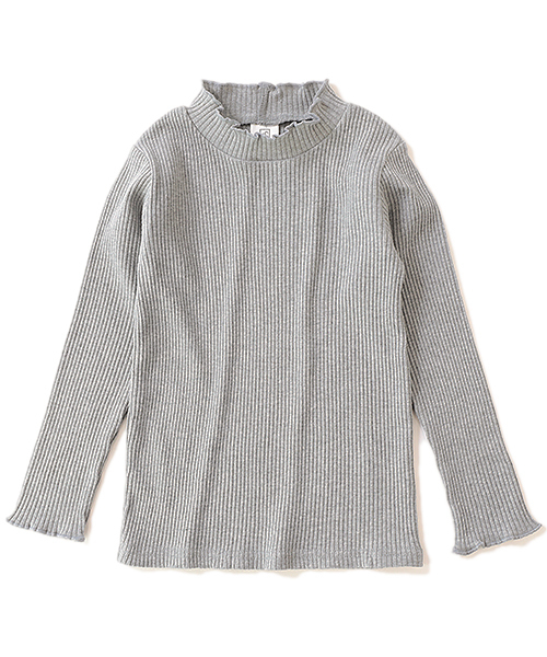 devirock（デビロック）の「リブ長袖Tシャツ（Tシャツ/カットソー・キッズ・ブラック/オフホワイト/杢グレー/パープル系その他/テラコッタ・110cm/100cm/120cm/130cm/140cm/150cm/160cm）」の16枚目の写真