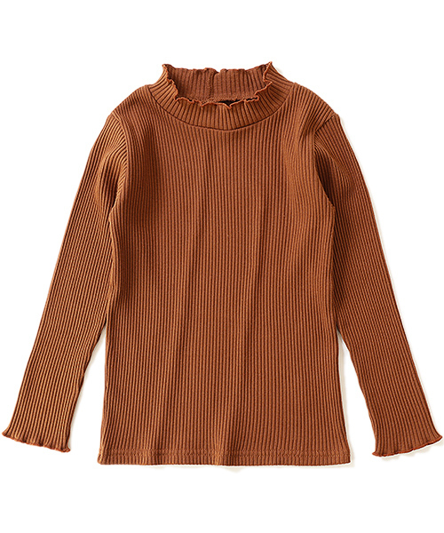 devirock（デビロック）の「リブ長袖Tシャツ（Tシャツ/カットソー・キッズ・ブラック/オフホワイト/杢グレー/パープル系その他/テラコッタ・110cm/100cm/120cm/130cm/140cm/150cm/160cm）」の17枚目の写真