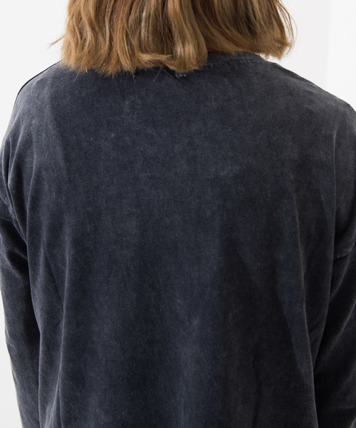 ROGER AND RAW(ロジャーアンドロウ)の「Roger&Raw/サイドZIPピグメントロンT(Tシャツ/カットソー・レディース・ホワイト/スミクロ・M)」の16枚目の写真