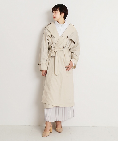 CITYSHOP(シティーショップ)の「シルックサテンプリーツ スカート◆(スカート・レディース・チャコールグレー/グリーン/アイボリー・FREE)」の7枚目の写真