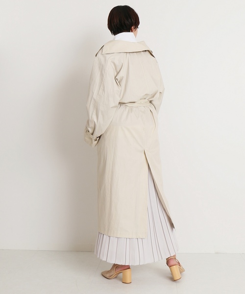 CITYSHOP(シティーショップ)の「シルックサテンプリーツ スカート◆(スカート・レディース・チャコールグレー/グリーン/アイボリー・FREE)」の8枚目の写真