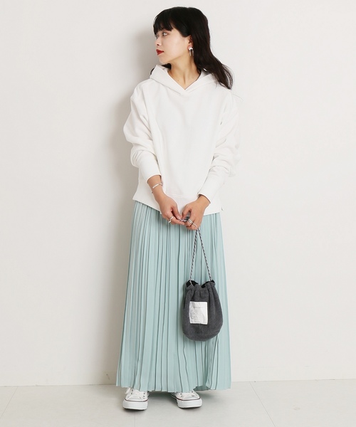CITYSHOP(シティーショップ)の「シルックサテンプリーツ スカート◆(スカート・レディース・チャコールグレー/グリーン/アイボリー・FREE)」の5枚目の写真