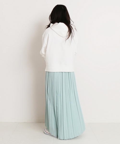 CITYSHOP(シティーショップ)の「シルックサテンプリーツ スカート◆(スカート・レディース・チャコールグレー/グリーン/アイボリー・FREE)」の6枚目の写真