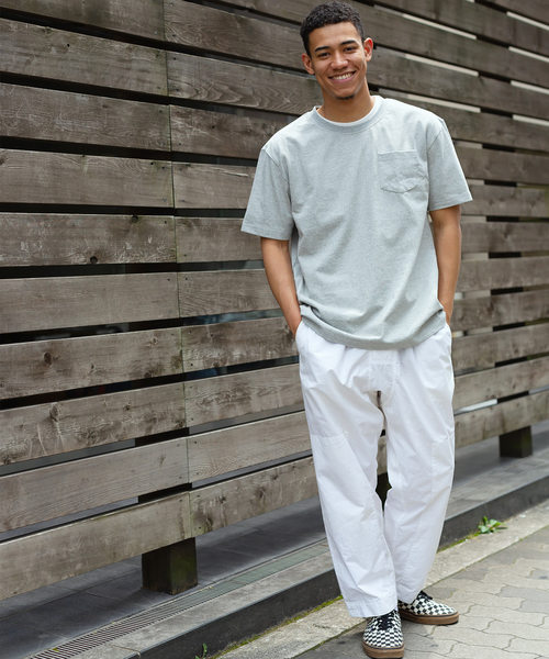 Ressaca（レサーカ）の「USAコットンポケット オーバーサイズTシャツ（Tシャツ/カットソー・メンズ・ホワイト/ブラック/ベージュ/ネイビー/グレー/オリーブ/サックスブルー/ピンク/グリーン/ラベンダー/ワイン/チャコール/ダークブラウン/パープル/ブルー/イエロー・M/L/XL）」の19枚目の写真