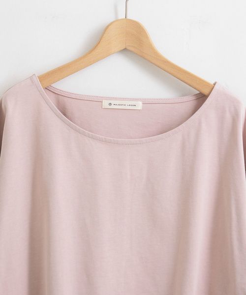 MAJESTIC LEGON(マジェスティックレゴン)の「後ろクロスリボントップス(Tシャツ/カットソー・レディース・ピンク/アイボリー/グレー・MEDIUM)」の17枚目の写真