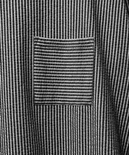 MinoriTY（マイノリティ）の「8分袖シアサッカーアンサンブル（Tシャツ/カットソー・メンズ・ホワイト×グレー/ブラック×ホワイト/ブラック系その他/ブルー系その他・M/L/XL）」の18枚目の写真