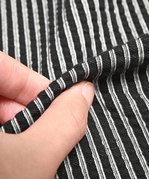 MinoriTY（マイノリティ）の「8分袖シアサッカーアンサンブル（Tシャツ/カットソー・メンズ・ホワイト×グレー/ブラック×ホワイト/ブラック系その他/ブルー系その他・M/L/XL）」の22枚目の写真