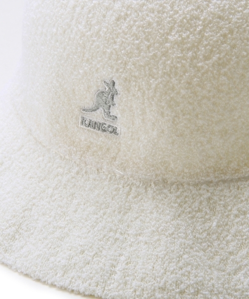 BEAUTY&YOUTH UNITED ARROWS（ビューティーアンドユースユナイテッドアローズ）の「＜KANGOL＞ BERMUDA CASUAL/ハット（ハット・メンズ・ホワイト/ブラック・ONESIZE(L)）」の4枚目の写真