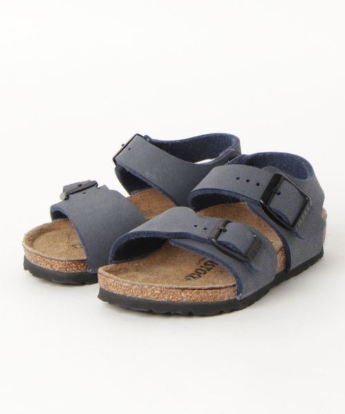 BIRKENSTOCK（ビルケンシュトック）の「BIRKENSTOCK NEW  YORK　　GK087783（サンダル・キッズ・ブラウン/ネイビー・16/18/19/20/15 /17）」の2枚目の写真