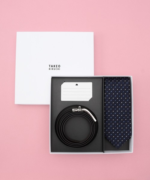 Web限定 メッセージカード付き ネクタイ ベルト Boxセット ネクタイ Takeo Kikuchi タケオキクチ のファッション通販 Zozotown
