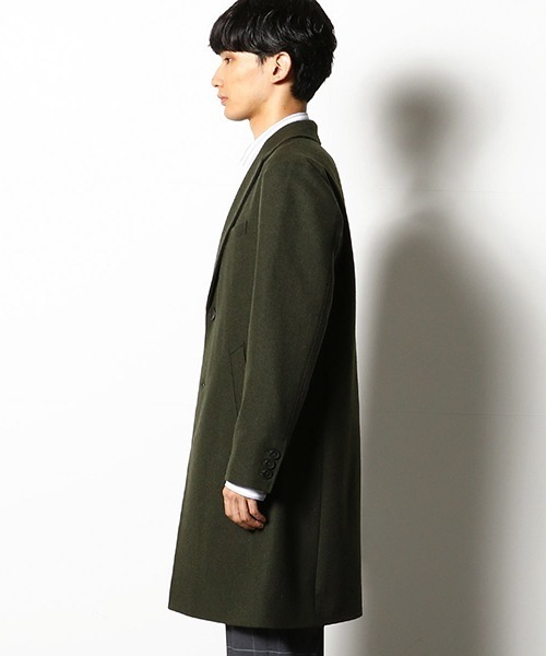 COMME CA COMMUNE(コムサコミューン)の「チェスターフィールドコート(チェスターコート・メンズ・オリーブ/ネイビー/ブラック/ネイビー系・MEDIUM/LARGE/SMALL/X-LARGE)」の10枚目の写真