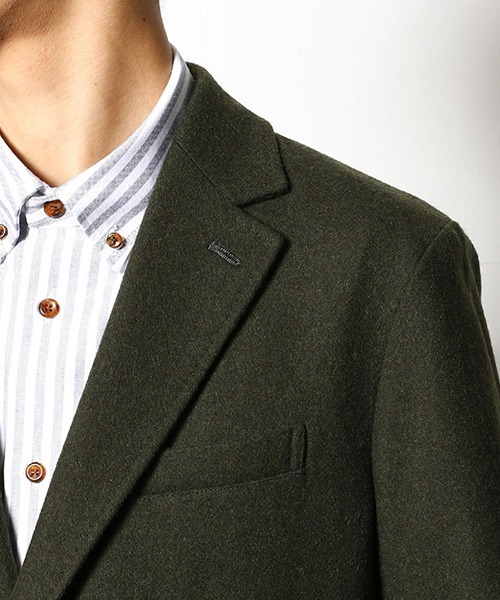 COMME CA COMMUNE(コムサコミューン)の「チェスターフィールドコート(チェスターコート・メンズ・オリーブ/ネイビー/ブラック/ネイビー系・MEDIUM/LARGE/SMALL/X-LARGE)」の12枚目の写真