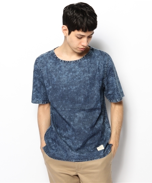 CIAOPANIC(チャオパニック)の「【TOOL FOR Ciaopanic】ケミカルP/Oシャツ(Tシャツ/カットソー・メンズ・ライトブルー/ネイビー・MEDIUM/LARGE)」の2枚目の写真