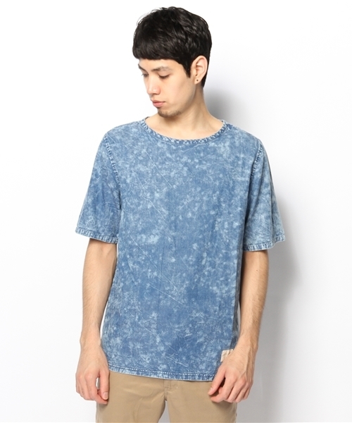 CIAOPANIC(チャオパニック)の「【TOOL FOR Ciaopanic】ケミカルP/Oシャツ(Tシャツ/カットソー・メンズ・ライトブルー/ネイビー・MEDIUM/LARGE)」の3枚目の写真