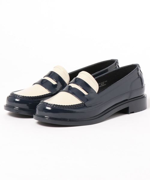 HUNTER（ハンター）の「ORIGINAL PENNY LOAFER（レインシューズ・レディース・グレー×ホワイト/ネイビー×ホワイト/グリーン/グレー/ブルー/ブラウン/ブラック/ネイビー・UK3/UK5/UK6/UK4）」の12枚目の写真