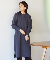 AMERICAN HOLIC | 片畦ラグランニットワンピース(ワンピース)